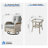 Three-Piece Outdoor Swivel Chair Set-1847364726