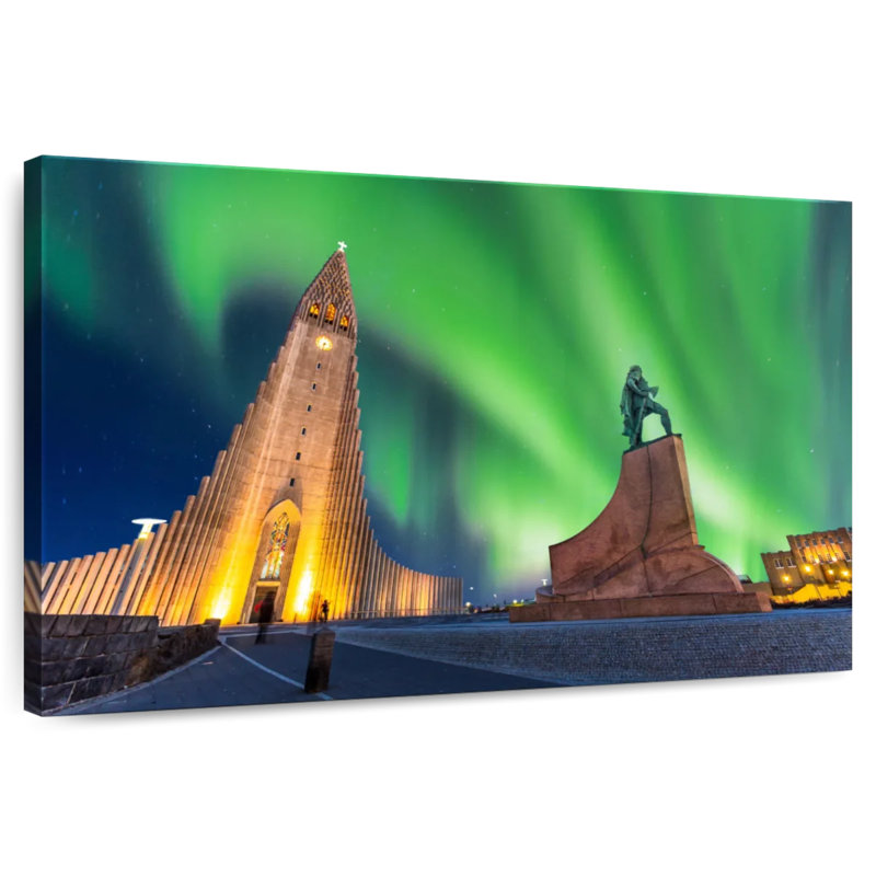 Hallgrimskirkja Aurora, H 8 po x l 12 po