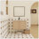 Meuble-lavabo flottant 30 po avec lavabo, armoire murale moderne en chêne clair, cuve en céramique à bord mince, portes à fermeture en douceur, rangement spacieux, installation facile