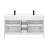 Transform Your Space: 60" White Bathroom Vanity with Resin Sink – Modern, Durable, and Ready to Install-450900746-450900747