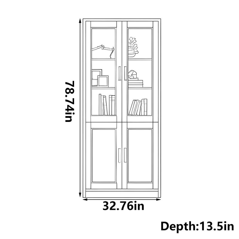 Modern simple classic bookcase