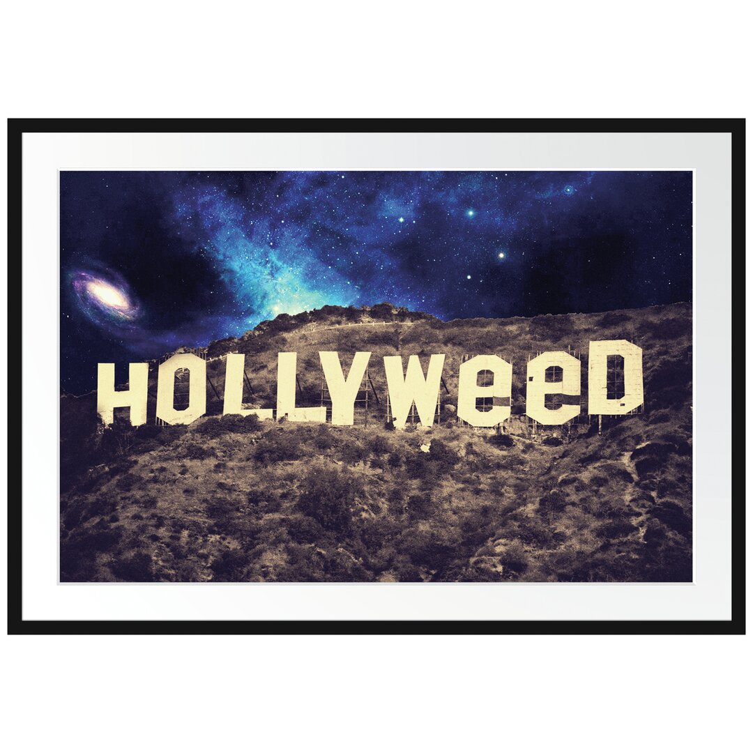 Gerahmtes Poster Hollyweed