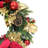 Pre-Lit Artificial Adorned Christmas Wreath
