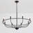 Thorgard 8-Light Wagon Wheel Chandelier, Dimmable Rustic Industrial Farmhouse Light Fixture in Iron for Kitchen Island, Dining Room, Lodge-887291026-920223182
