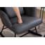 Chaise berçante en polyuréthane avec repose-pieds Schaghticoke-1926936009