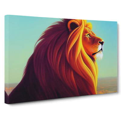 Fabulous Lion - Wrapped Canvas