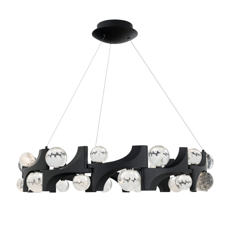 Amorina 24 - Light LED Pendant, Black