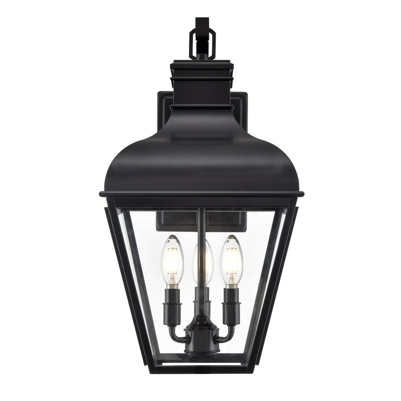 Applique murale d'extérieur Dreu - noir mat, H 21,25 po x l 11 po x P 14 po, 3 lumières