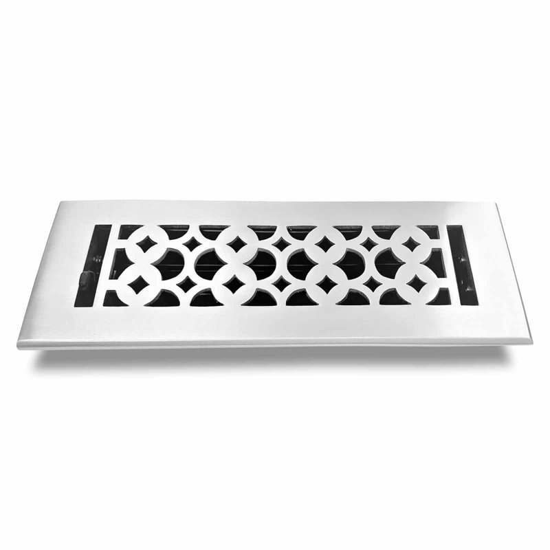 Grille en métal, Blanc