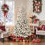  Arbre de Noël pin artificiel pré-éclairé avec lumières blanc chaud-1501452799