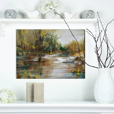 « reflection on the water », reproduction sur toile tendue