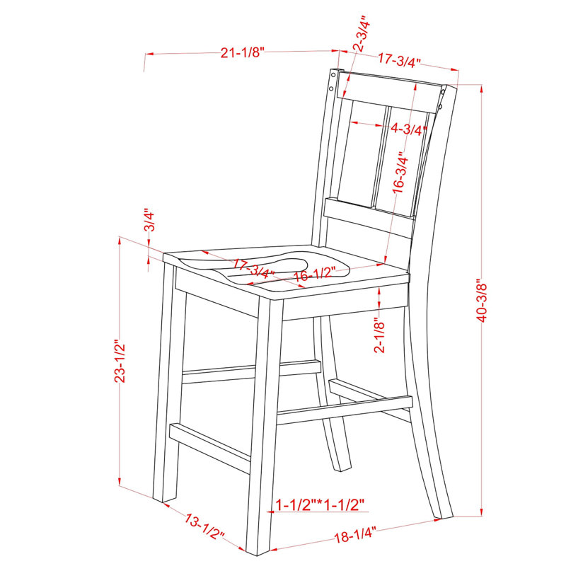 Siga Solid Wood 23" Short Stool, Light Oak