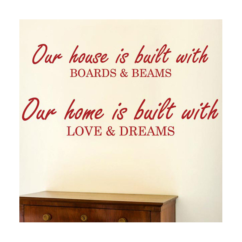 Non-Wall Damaging Wall Decal, Medium, Dark Red