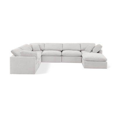 Itala Velvet U-Shaped Sectional Reversible