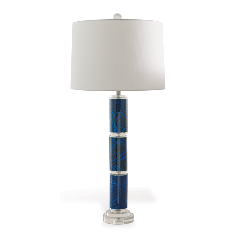 Malachite Lamp, Blue/Black