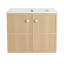 Meuble-lavabo mural 24 po avec lavabo en céramique