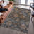 Premium Machine Washable Christina AMF1094 Damask Rug-950488002