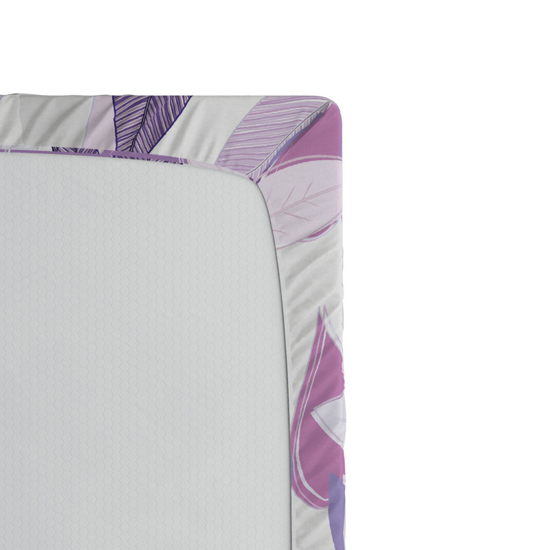 Microfiber Floral Fitted Sheet, Full Fitted Sheet