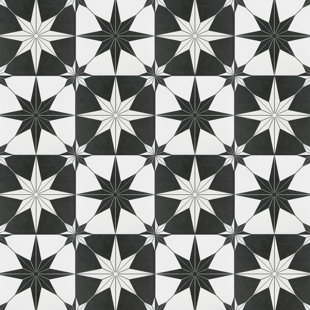 Stella 10" x 10" Porcelain Patterned Wall & Floor Tile