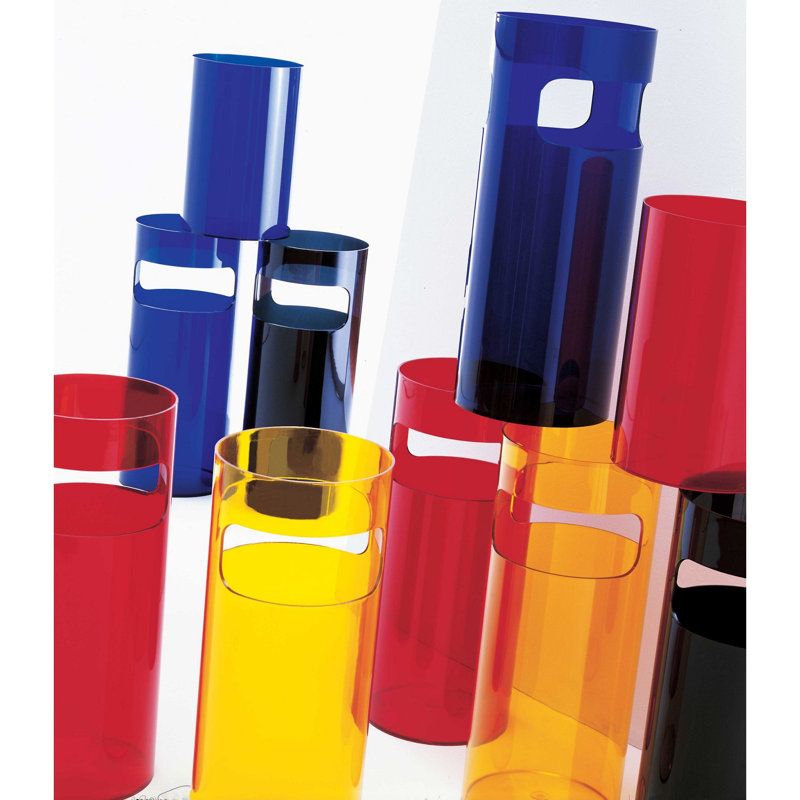 Plastic Freestanding Umbrella Stand, Opaque Black
