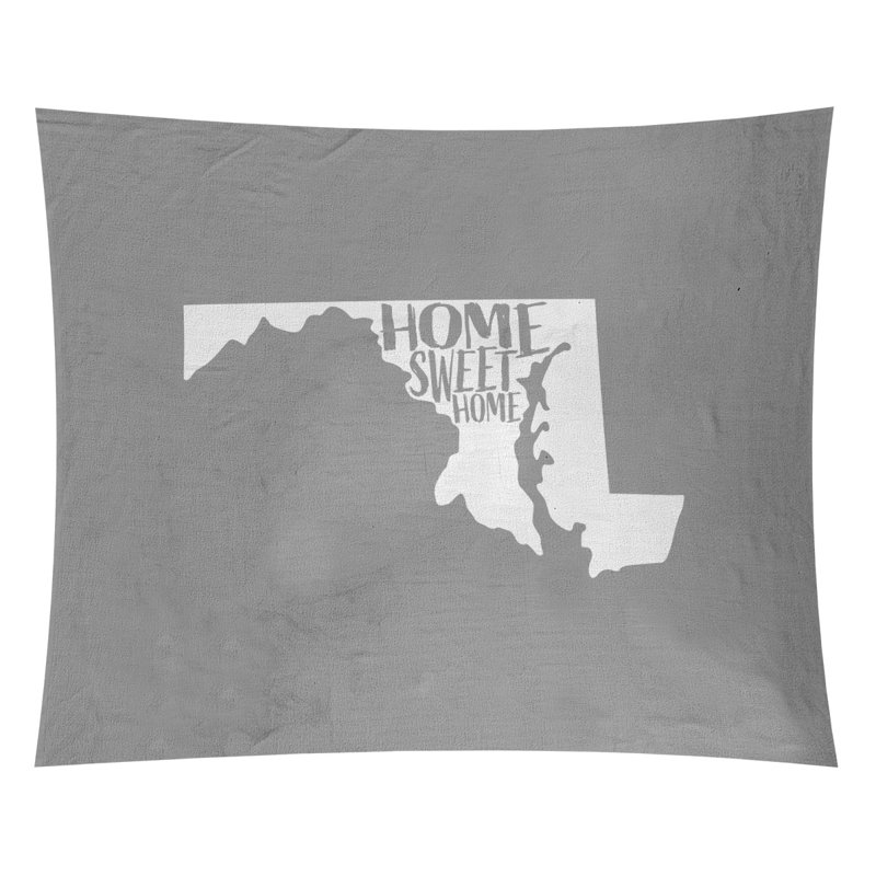 Tapisserie Home Sweet Maryland, H 51 po x l 60 po, Gris