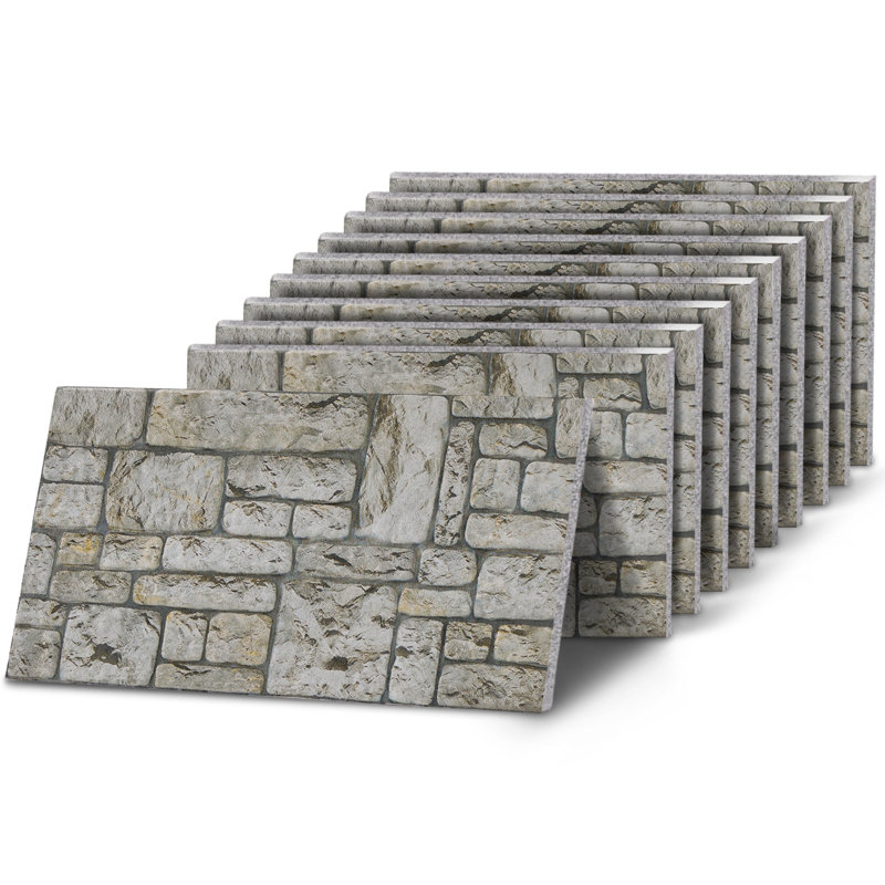 Panneau mural simple effet pierre naturelle Fieldstone, Clair naturel