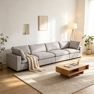Canapé modulaire 154,4 po à 4 coussins