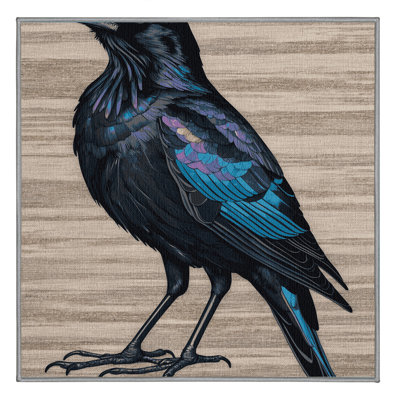  Tapis lavable à motif d'oiseaux communs