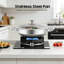 HKFUYULINTECHLIMITED Wok Pan Stainless Steel Sauteuse Pan