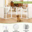 Barrière pour animaux 4 panneaux en bois transparent pour animaux de compagnie - très large avec barrière en acrylique transparent pour escaliers / couloir H 31 po x l 68 po-1527946197