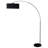 Black And Chrome Arc Floor Lamp