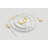Mazzy Gold with White-Handle 20-Piece Flatware Set