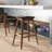 Amner Upholstered Counter Stool with Solid Wood Frame