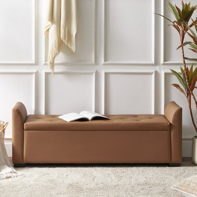 Stilla 57.75" W Tufted Storage Bench