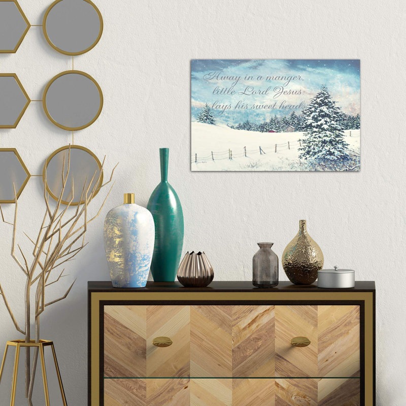 Away In A Manger by James Redding - Wrapped Canvas Print, 66.04 cm H x 45.72 cm W x 1.91 cm D