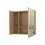 Pharmacie Prague, quatre tablettes internes, une porte, finition pin-742224482