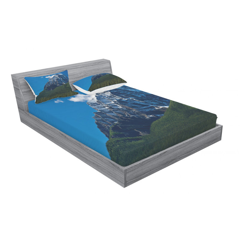 Microfiber Sheet Set, Queen Sheet Set with Fitted Sheet