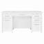 White High Gloss 4-Drawer Office Desk-2101503109