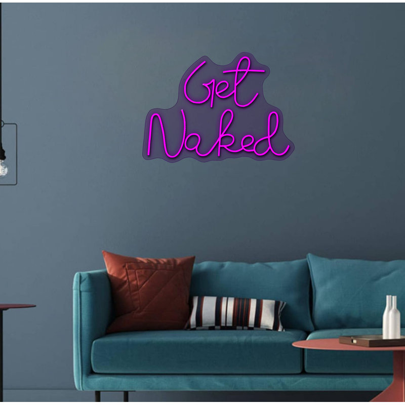 Enseigne néon «Get nu» - 20 po x 26 po