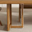Table de conférence 78,74 po en bois massif brun de style minimaliste