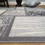 Tapis gris à motif géométrique Blandi-28746471