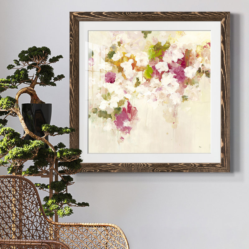 FLORAL MUSE III Floral Muse III - reproduction de cadre photo, H 17 po x l 17 po x P 1,5 po, Cadre noyer