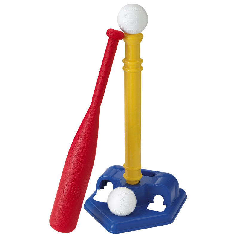 Adjustable Multicolor Plastic T-Ball Set for Kids