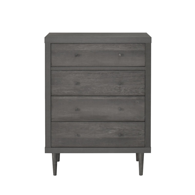 Calica Blanken 4 Drawer Dresser, Gray Maple
