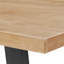 Armor Oak Solid Wood Top Metal Base Dining Table-64595438