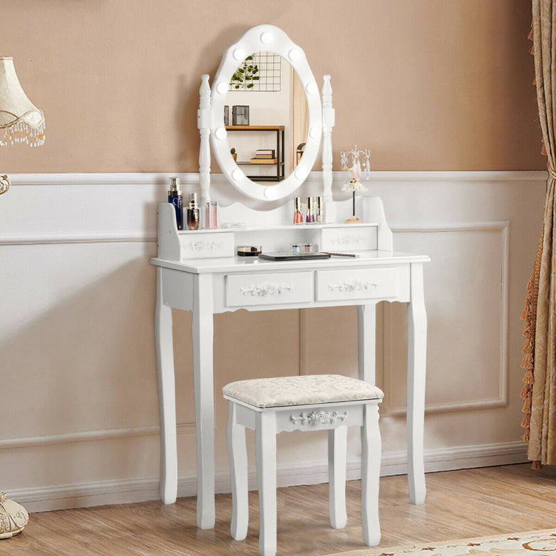 Diorio Dressing Table with Mirror