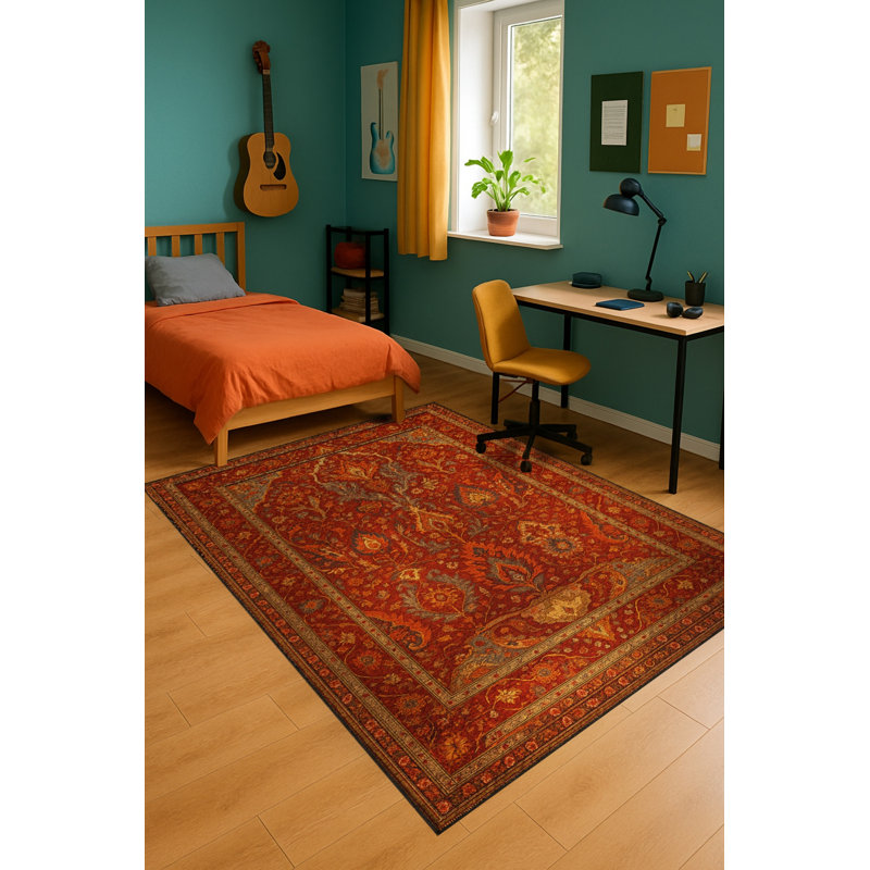 Tapis tissé à la main Mosso, 3 pi 11 po x 5 pi 11 po