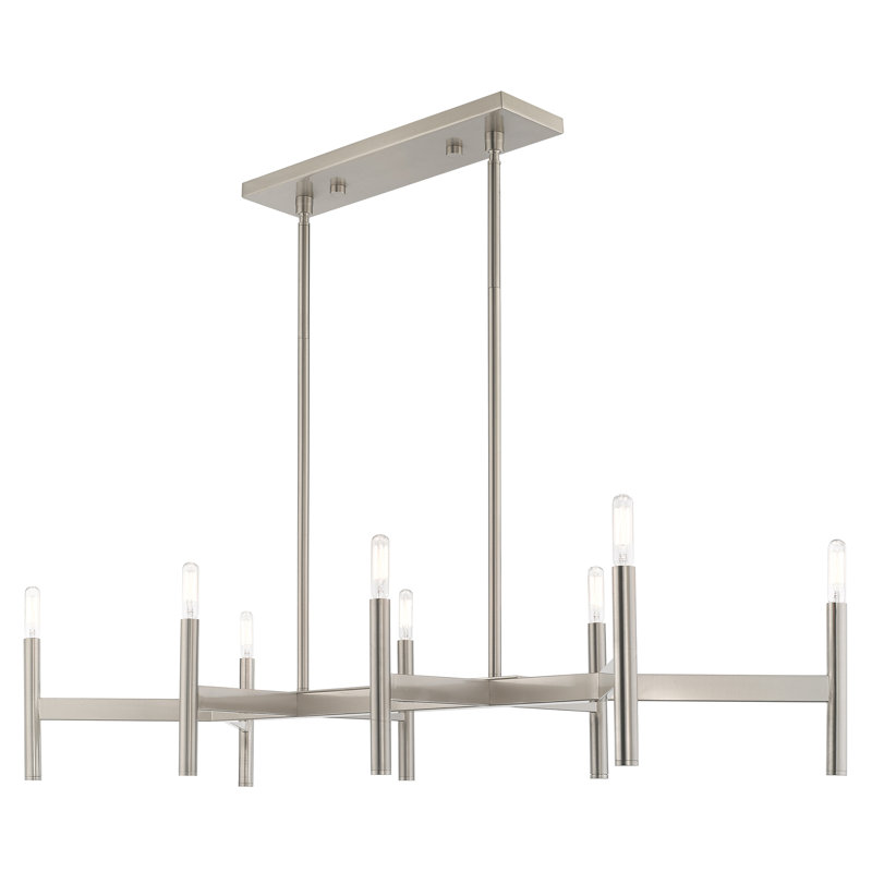 Martella 8-Light Chandelier, Brushed Nickel