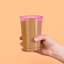 Gobelets de fête jetables en plastique rose transparent (35 cl) - 240 gobelets