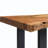 Berrin 36" Live Edge Solid Acacia Wood Bench with Black Metal Legs